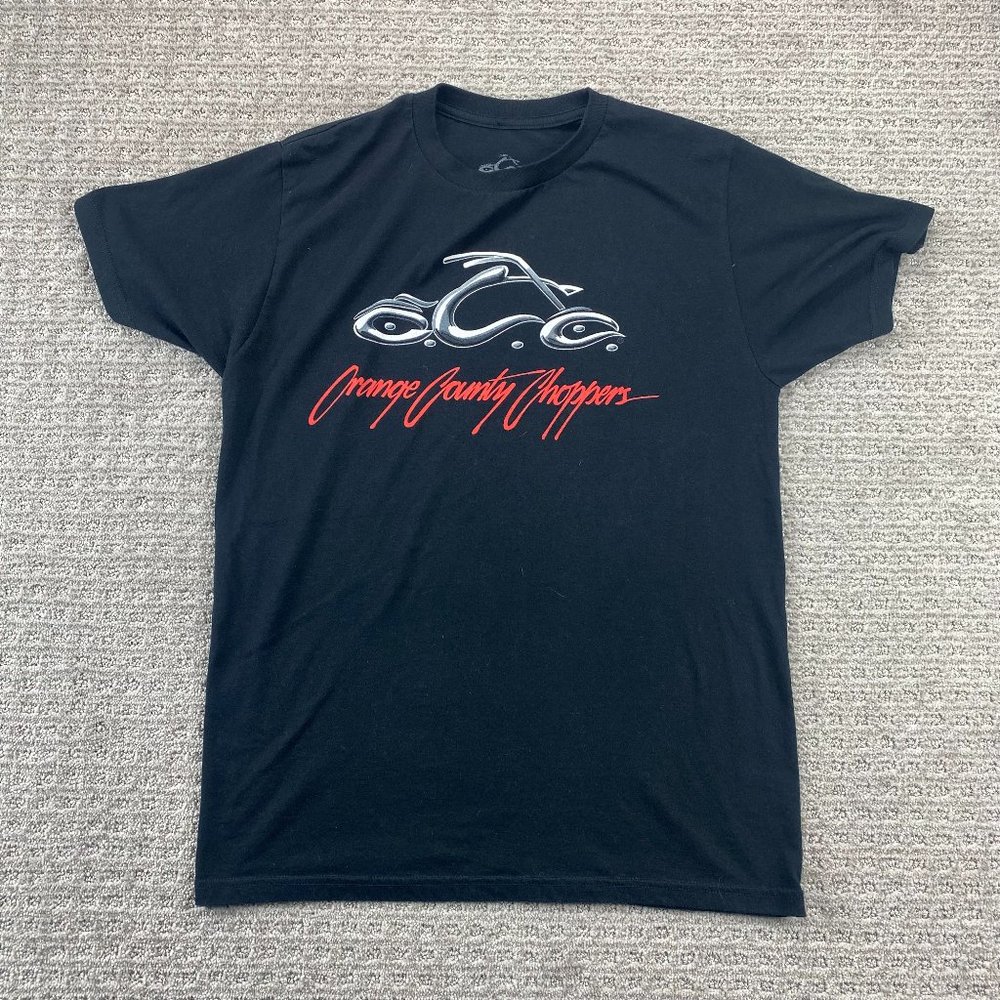 Orange County Choppers OCC Shirt Men Medium M Black Biker Motorcycle Lightweight